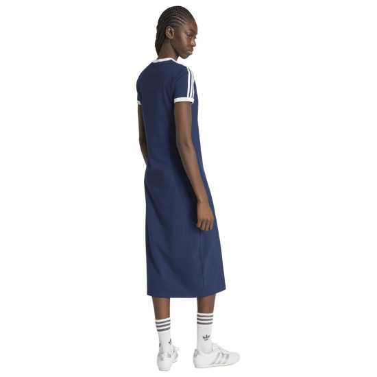 Adidas Γυναικείο φόρεμα 3-Stripes Cotton Elastane Midi Dress